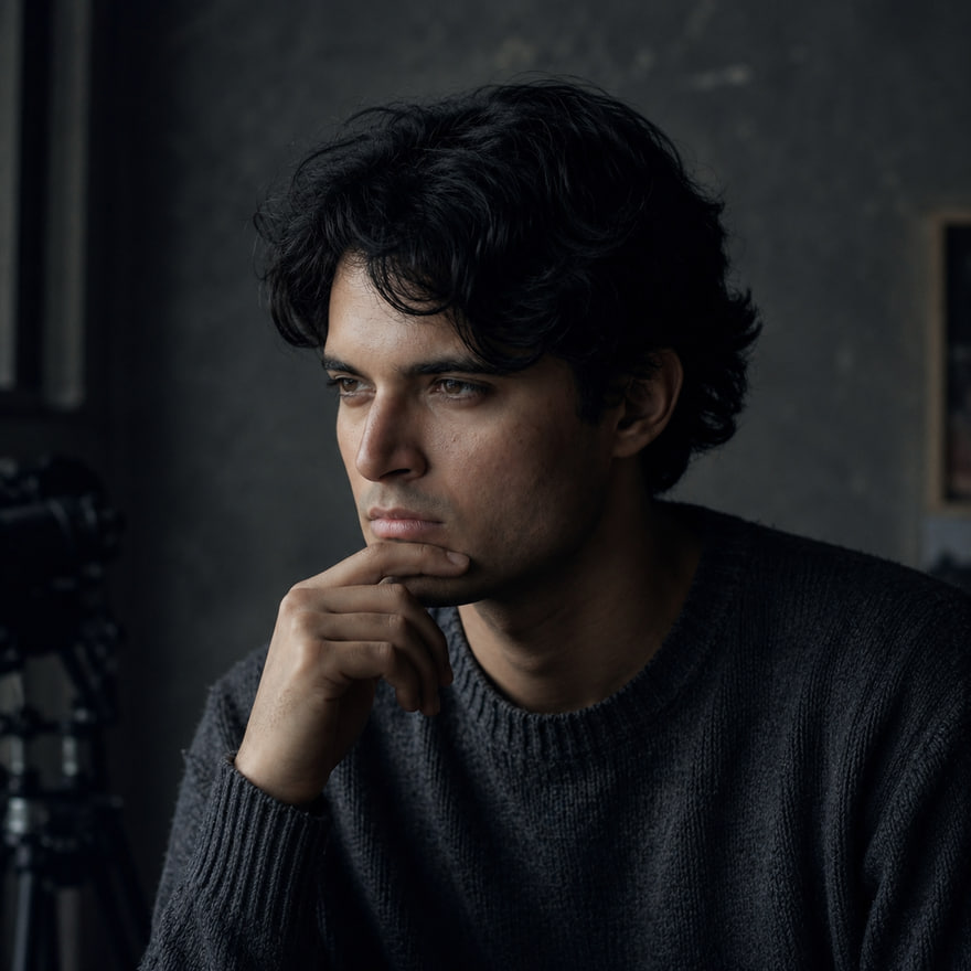 Hardik Zayne — Founder, Aksutra Intelligence Labs and Founder & Director, Zayne Forge. Visual director and visual system architect, Jaipur, India.